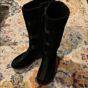 Timberland up to the knee black boots